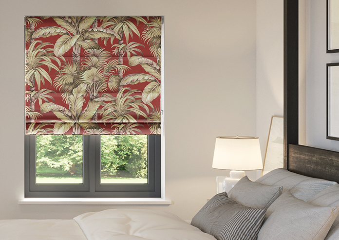 Tripura, Cinnabar - Motorised Roman Blind - Image 3